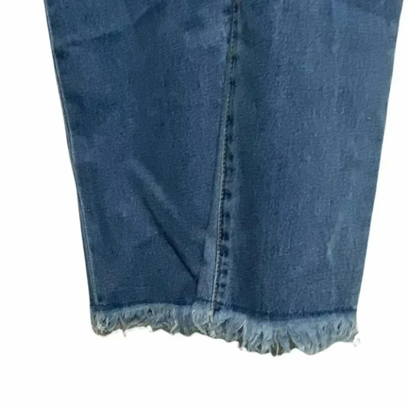 Forever 21 M raw hem skinny belt jean overalls or jumper - Picture 2 of 8